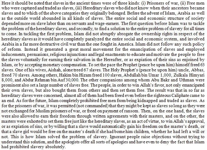 Why did Islam, a religion revealed by Allāh for the benefit of humanity, allow slavery? Does it discriminate between free men and women and slave men and women?