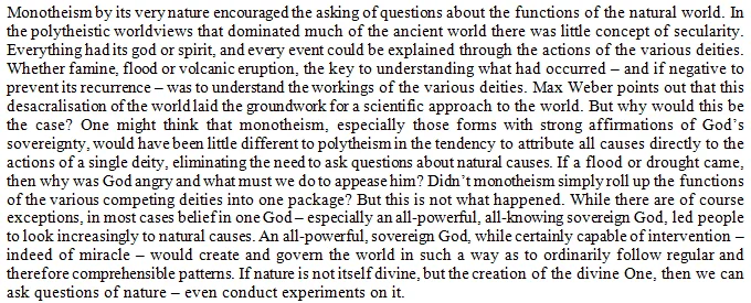 How did experimental science begin? Are science and religion fundamentally in conflict?
