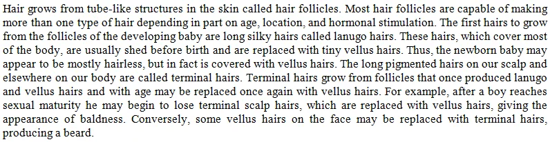 Is human body hair a vestigial trait left over from our evolutionary past?