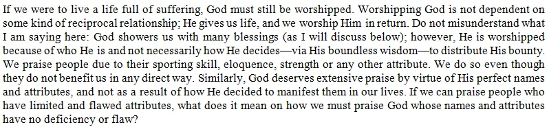 If Allāh is not in need of our worship, then why does He command us to worship Him?