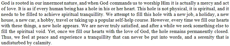 If Allāh is not in need of our worship, then why does He command us to worship Him?