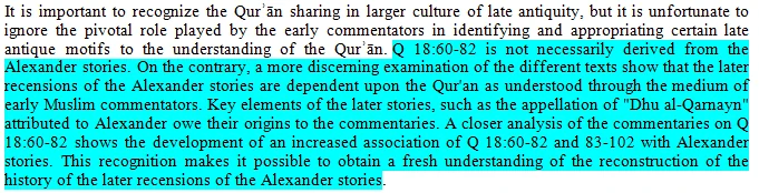 Did Prophet Muḥammad plagiarize the account of Ḏū al-Qarnayn from The Syriac Alexander Legend?
