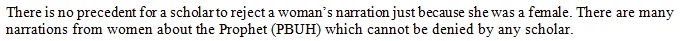 Why is a woman’s testimony considered equal to half that of a man’s in Islam?