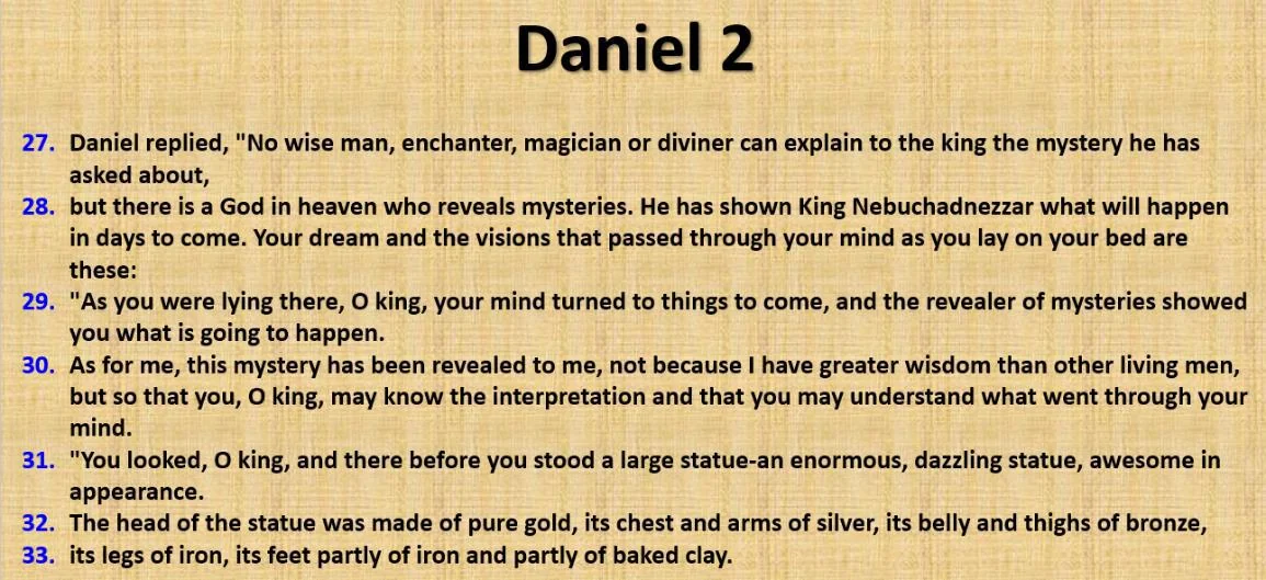 What did Prophet Daniel (PBUH) see in his dream, and how did he interpret it?
