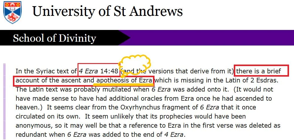 Where did the Jews claim that Ezra is the son of God?