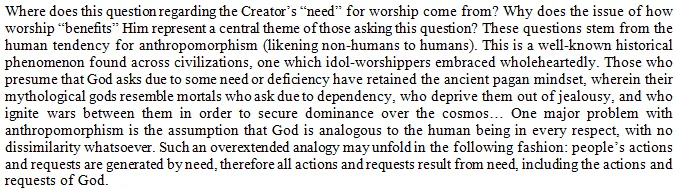 If Allāh is not in need of our worship, then why does He command us to worship Him?