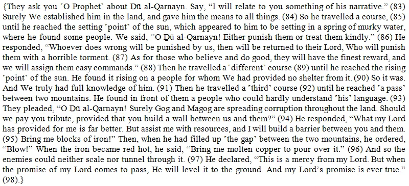 Is Ḏū al-Qarnayn the same figure as Alexander the Great?